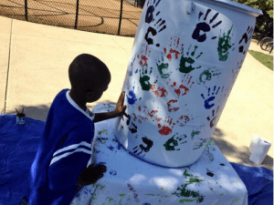 rain barrel art appr